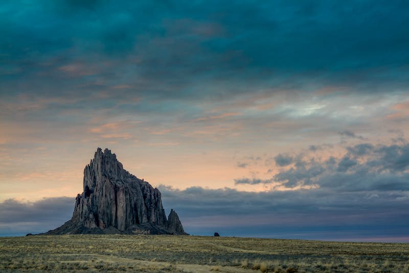 Shiprock, New Mexico by Beau Rogers An old rock in the desert
