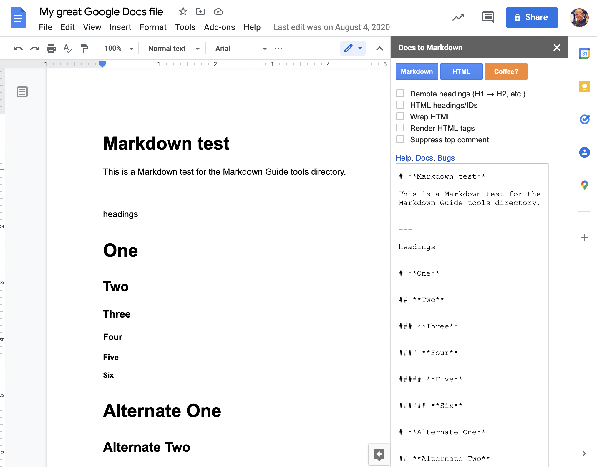 Convert Markdown Table To Word